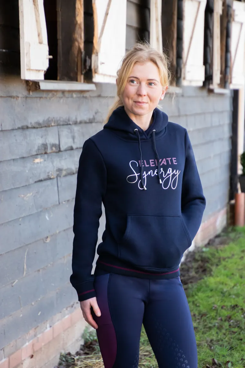 Hy Equestrian Synergy Elevate Hoodie - Navy/Fig
